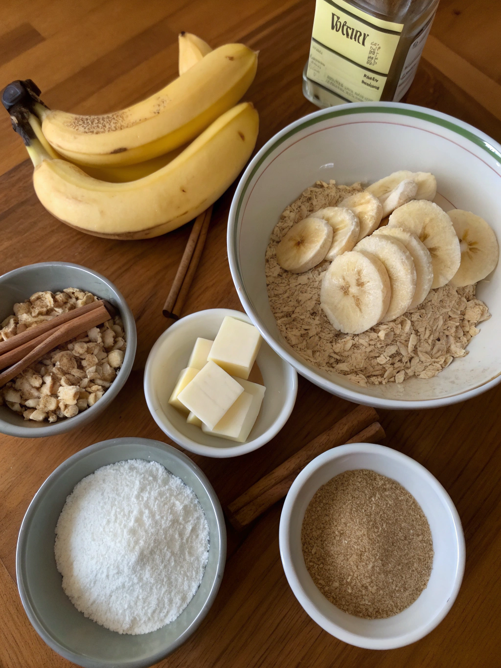 Banana Streusel Cobbler with Cinnamon 