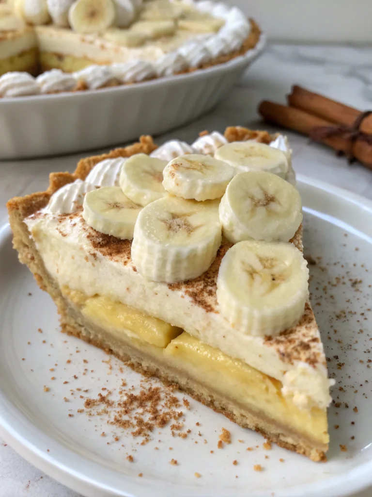 No Bake Banana Cream Pie