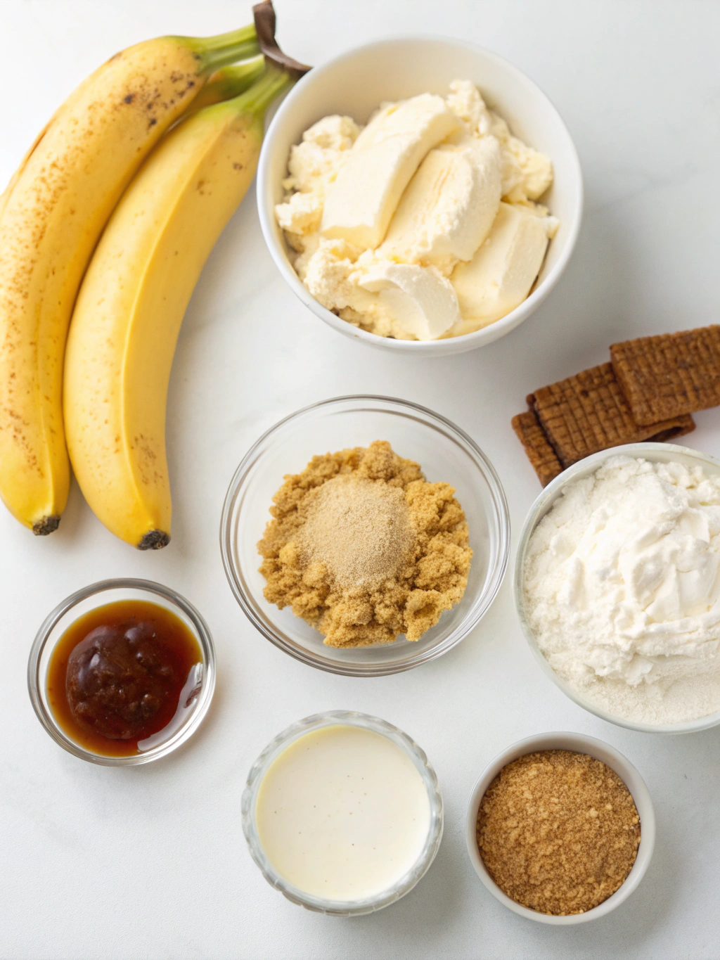 No Bake Banana Cream Pie Ingredients