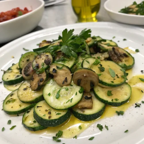 Sautéed Zucchini and Mushrooms