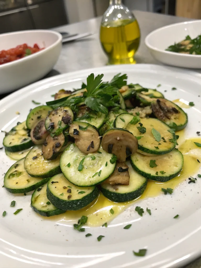 Sautéed Zucchini and Mushrooms