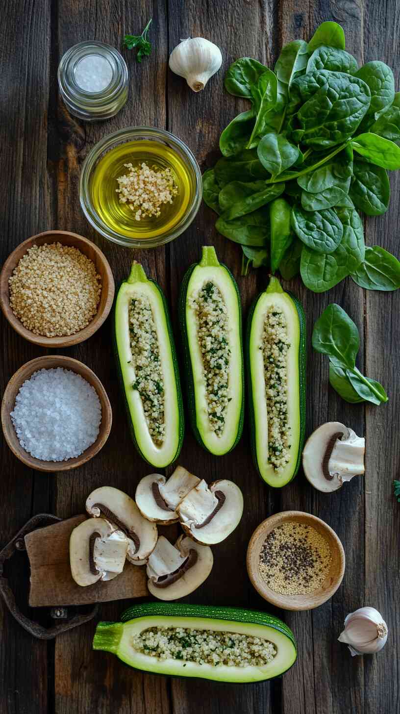 Vegan Stuffed Zucchini