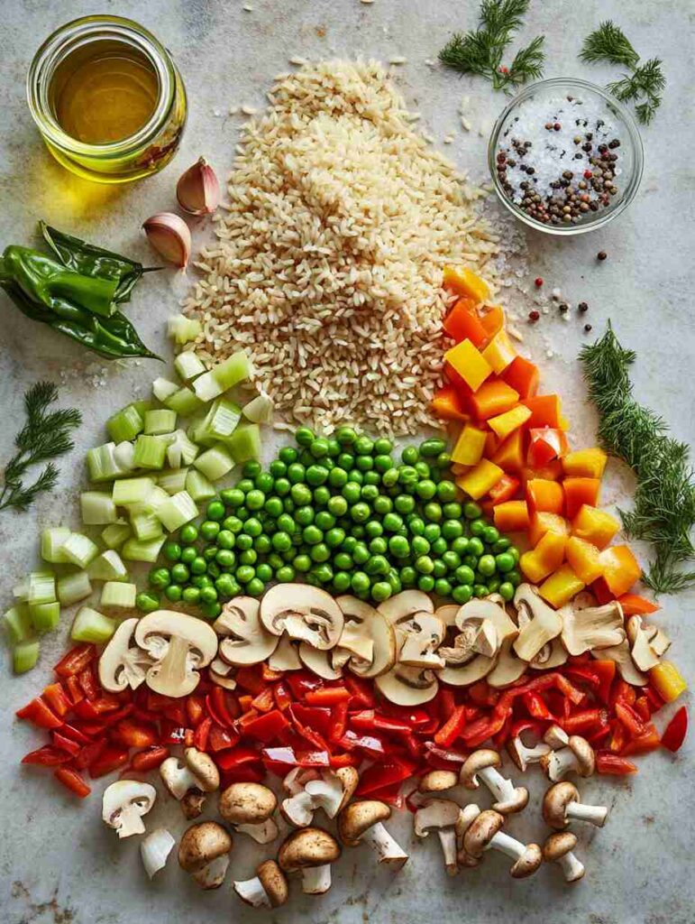 Vegan Mushroom Paella with Saffron